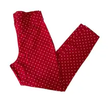 Torrid Red Polka Dot Full Length Leggings Size 1X 16 18 Womens NWOT