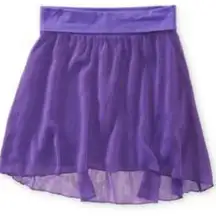Aeropostale Tulle Chiffon High Waisted High Low Y2K 2000s Mini Skirt Medium