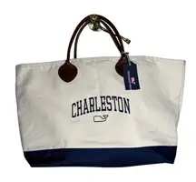 NWT Vineyard Vines “Charleston” Varsity Text Tote Bag
