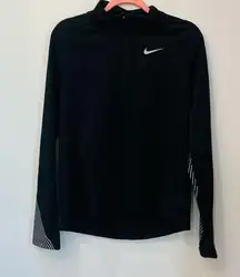 Nike  Element Black Activewear Dry fit Running Medium jacket zip up