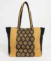 Tan And Black Tote 
