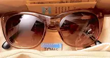 NWT TOMS “Kitty” Sunglasses – Brown & Coral