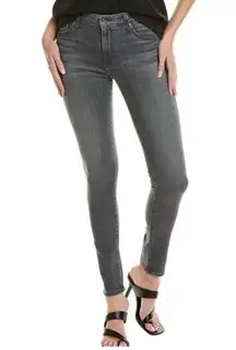 AG Adriano Goldschmied Farrah High Rise Skinny Jeans 26R Grey Pearls