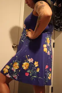 Blue Floral Dress
