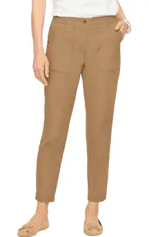 TALBOTS Dark Khaki Slim‎ Cropped Cargo Pant Size 12