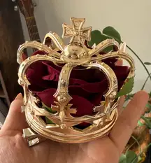Mini Queen King Crown Hair Clip Accessory