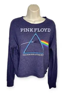 Pink Floyd Blue Graphic Cropped Band Sweatshirt Women’s‎ Size Small