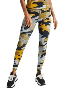 𝅺NOLI Yoga NWT ‘G.I. Jane’ High Waisted Legging in Yellow/Black Size Small