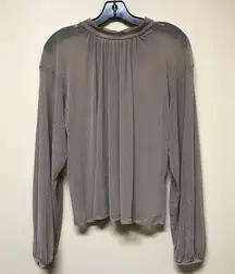 Zara Trafuluc Metallic Top