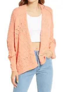 FREE‎ PEOPLE Sunset Cruise Cardigan Pinched Cheeks Medium