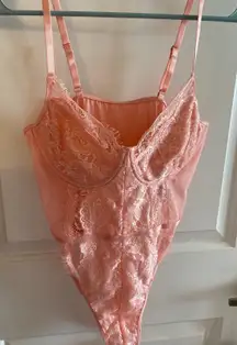 Pink Lacy Bodysuit