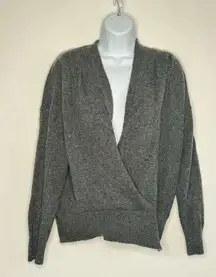 ASTR The Label Pleated Wrap Front Sweater SIZE M