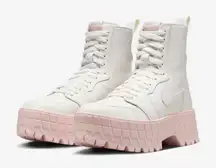Air Jordan 1 Brooklyn Boots Women's White/ Pink Nike Size 12 Winter Essentials
