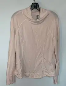 Yogalicious Women's Pullover Sweatshirt Long Sleeve Ballerina Stretch Pink Small