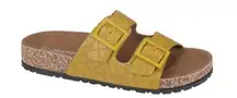 Women’s Yellow Woven Double Strap Sandal