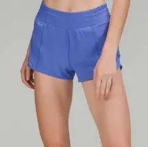 Lululemon Hotty Hot High Rise Gym Shorts Wild Indigo Blue 12 NWT