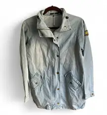 Jean Parka Gooby K-S Patrol Commanding Officer Patch- Light Denim- Collared