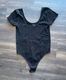 American Eagle Bodysuit Short Sleeve Black
