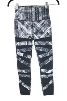 Lululemon Womens High Times Pant Heat Wave White Black 4