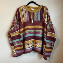 easel  Los Angeles Women's Oversized Sweater Size Medium Boho Coogi Wool Blend