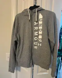 Under Armour Gray Printed Hoodie