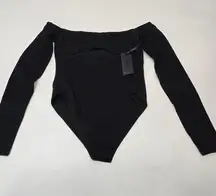 h:ours Appeal Bodysuit in Black