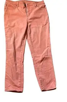 Chico’s salmon so slimming ankle jeans