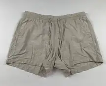 Old Navy Flax Linen Blend Pull On Shorts L