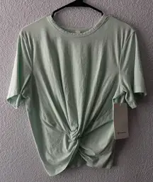 lululemon athletica Mint Green Knot Front Top