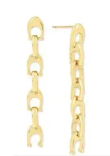 Coach ‘C’ linear chain earrings