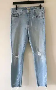 Mother The Looker Sacred Slit Ankle Jeans Size 30