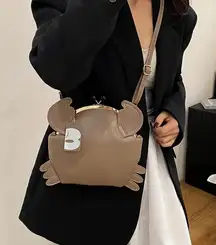 Y2K Crab Crossbody Purse Novelty Coastal Beachcore Summer Bag Coconut Girl