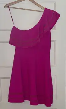 Ted Baker Pink One Shoulder Dress