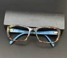 PRADA VPR 18O NAG-101 Blue Brown Tortoise 54-18-135 Eyeglass Frame