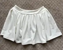 NEW Circle Skater Skirt White Mini High Waist Zip in Side 2010s Twee Size Medium