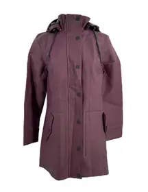 UGG Australia Rylie Jacket Raincoat Burgundy Wine Purple Rain Slicker Size Small