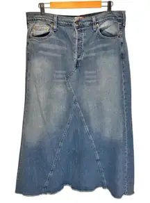Vintage Levi's A-Line Denim Maxi Skirt - size 13 Juniors (Women's Medium)