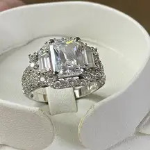 Bella Luce Women's Ring Sterling Silver Cocktail Wedding Statement 7.39CTW Sz 8