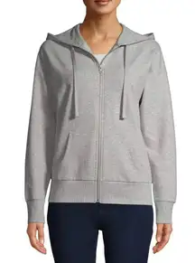 Women’s Grey Zip Up Hooded Sweater
