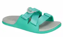 Chaco Green and Gray Sandals with Cushioned Footbed