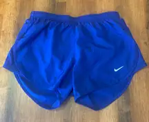 Nike Women's Athletic Shorts XS Blue Running Lined