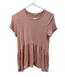 Grace small light, pink Pelpum style crew neck T-shirt