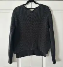 H&M | Women’s Chunky-Knit Split Hem Cropped Sweater | Medium