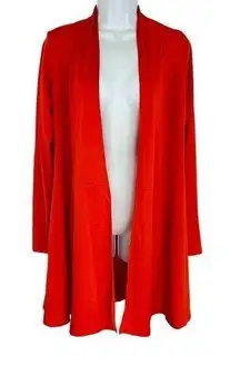 Zeagoo Juniors SZ L  Red V Neck A-Line Skirt Knit Wrap Dress Missing Belt