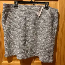 Lou & Grey tweed Women's Blue mini Skirt NWT