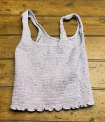 Women Hollister Knit Wide Strap Tank‎ Top Y2K in Lilac Size Extra Small