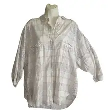 Vintage 80’s Diane Von Frustenberg Plaid Button-up Shirt