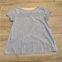 Blue and White Striped Vineyard Vines Shirt