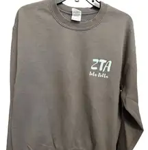 ZTA Zeta Tau Alpha Iota Delta Sorority Towson University Gildan Sweatshirt, Med
