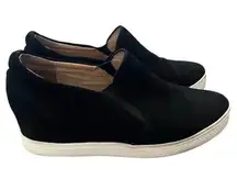 Caslon Allie Black Suede Slip On Fashion Sneakers Shoes Size 11